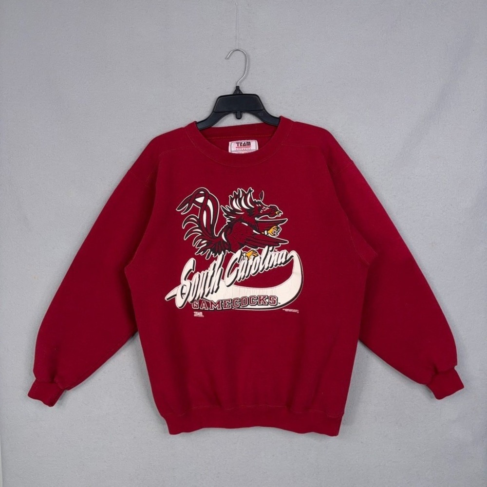 Vintage South Carolina Gamecocks Sweatshirt Mens Large Maroon Team Edition 90s